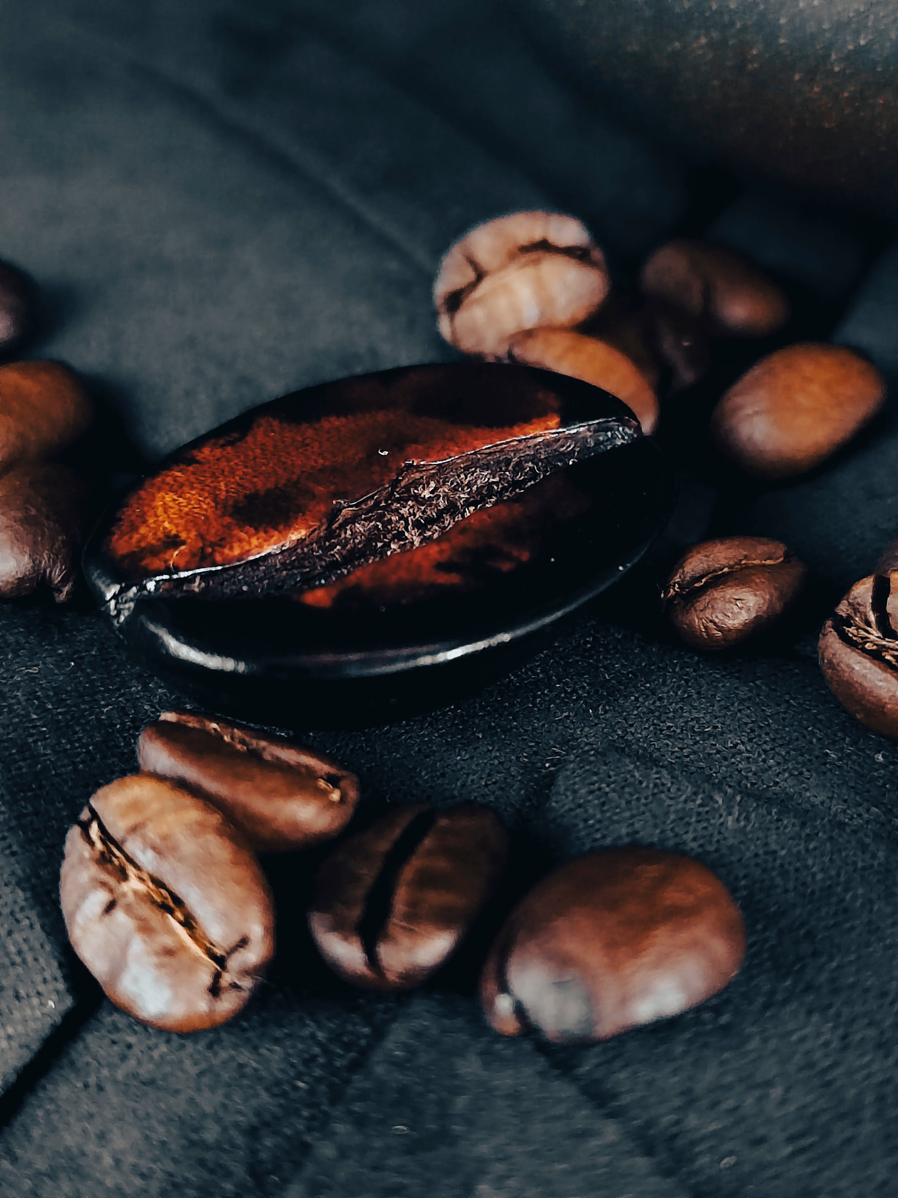 HandcHandcrafted Leather Coffee Bean