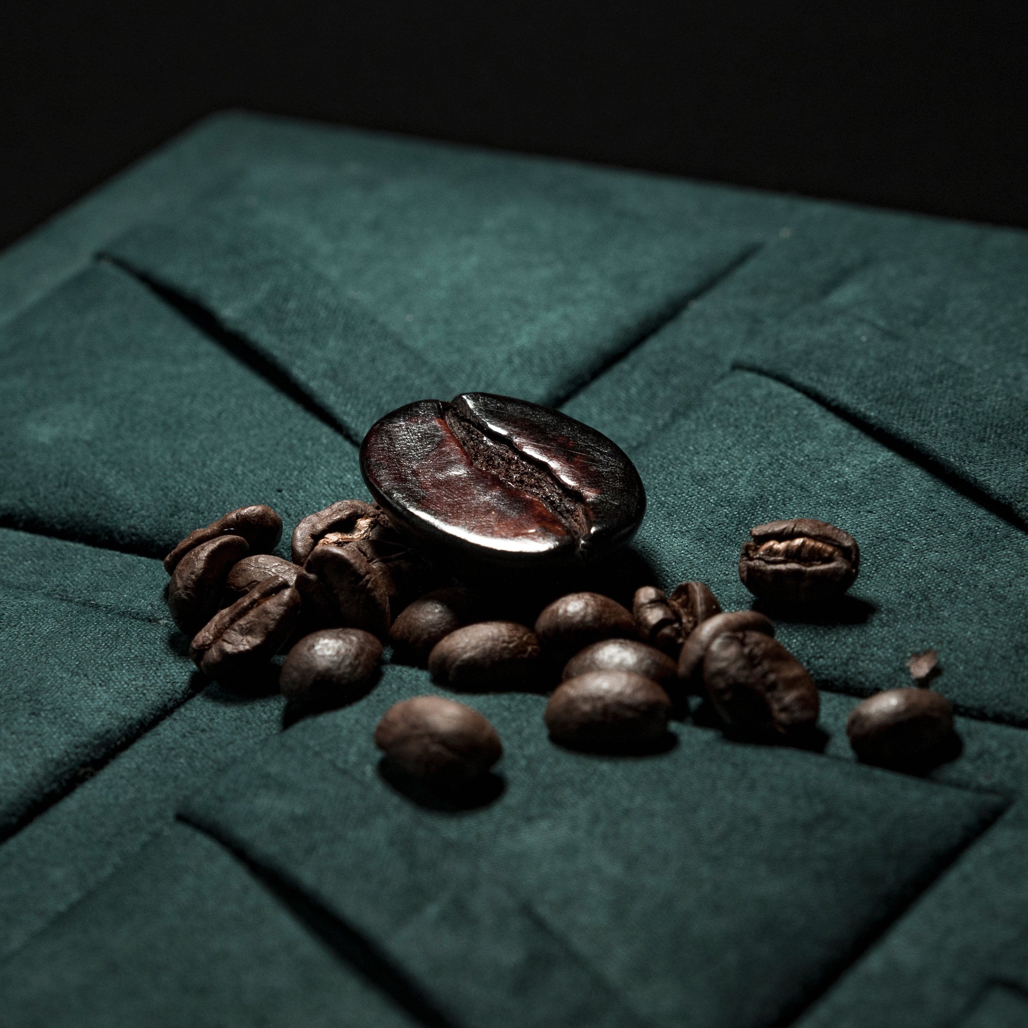 HandcHandcrafted Leather Coffee Bean