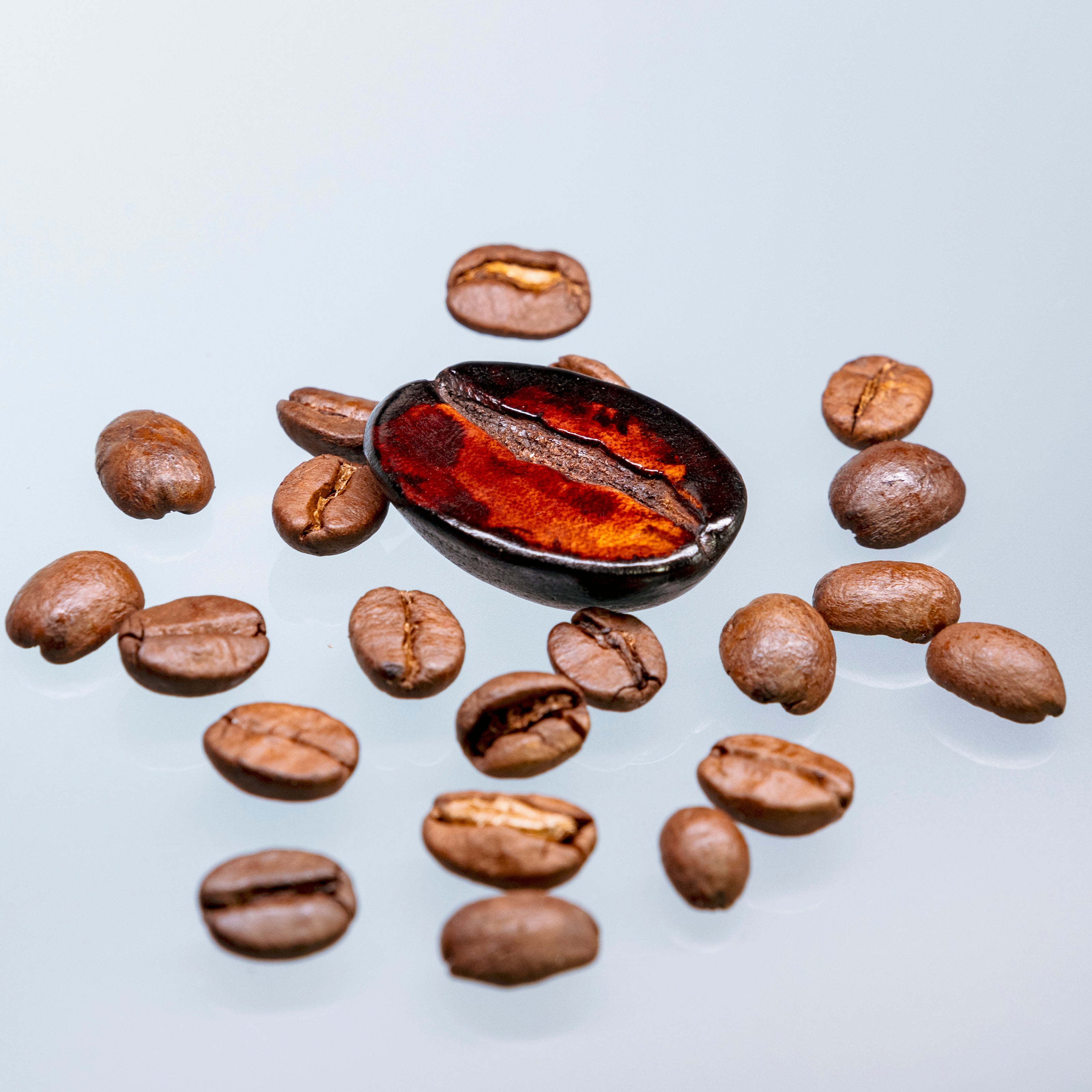 HandcHandcrafted Leather Coffee Bean